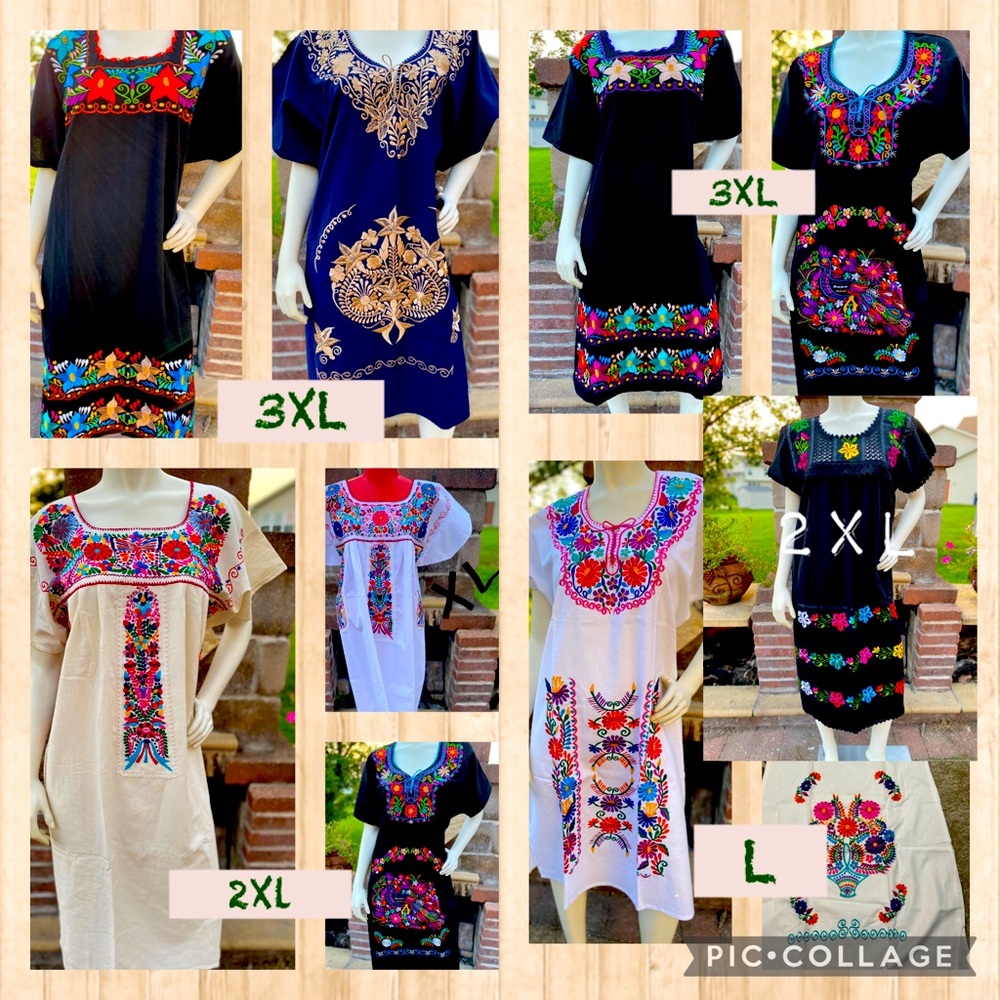 Traditional Mexican embroidered dress - Picture 7 of 7